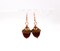 Forest Gifts Red and Brown Acorn Earrings, Fall Accessories, Nature Inspired product 2